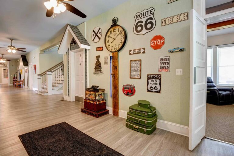hallway of shepherd premier of harvard with wall decor to make it feel cozy