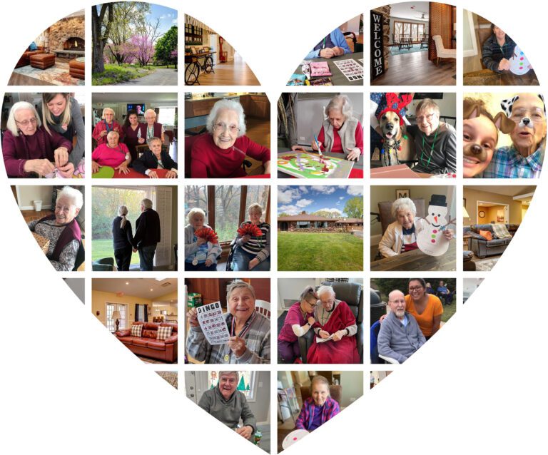 a bunch of assisted living pictures