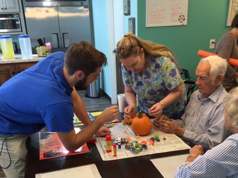 crafts in our memory care house for dementia